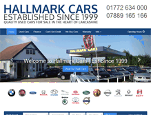 Tablet Screenshot of hallmarkcarsltd.co.uk